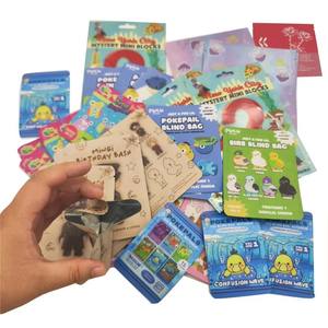 Персонализированный милый дизайн, изготовленные на заказ, термогерметичные пакеты из майларовой фольги, производитель, плоская пластиковая упаковка для слепых коробок - Product Image 1