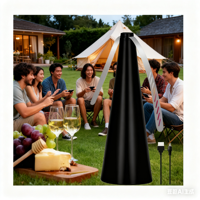Ventilateurs anti-mouches portables personnalisables avec logo pour tables, dissuasifs pour mouches, guêpes, abeilles et insectes, ventilateur silencieux pour la maison, les restaurants et les fêtes
