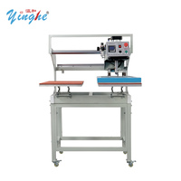 Nouvelle presse à chaud hydraulique automatique Yinghe à double station haute vitesse et haute efficacité pour usage domestique, idéale pour les t-shirts et vêtements, AC 220V