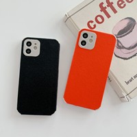 Coque de protection arrière en cuir coloré de luxe pour iPhone 12 13 14 15 16 17 18 Pro Max – Prix usine