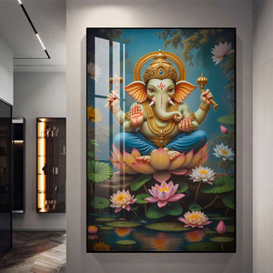 Nhà Máy Bán buôn trang trí nội thất Vải LED 5D kim cương pha lê sứ hình ảnh Ấn Độ Giáo tôn giáo Ấn Độ Hindu thần tường nghệ thuật - Product Image 4