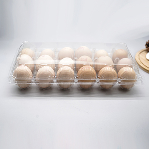 大量卸売 18穴 透明 使い捨て 耐久性 エコフレンドリー PETプラスチック ブリスター卵箱 - Product Image 4