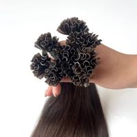 Extensions de cheveux 100% naturels vierges européens, à kératine pré-collée, double trame, double tirage, pointe en U, pointe en forme de clou