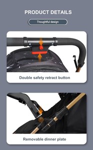 Lightweight Travel Stroller for <strong>Baby</strong> &amp; Toddlers Easy Fold &amp; Compact Stroller Storage Basket One-Hand Fold <strong>Baby</strong> Stroller (Grey) - Product Image 5