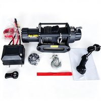 Cabrestante Eléctrico Todoterreno de Alta Calidad 12V 24V DC para Coche 4x4 4WD SUV con Cable de Acero Inoxidable y Control Inalámbrico