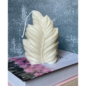 เทียนขนนกมินิมอล งานฝีมือจากขี้ผึ้งถั่วเหลือง สง่างาม - Product Image 4