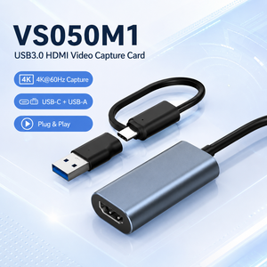 การ์ดจับภาพวิดีโอ HDMI แบบ USB 3.0ช่องเสียบอินพุต4K * 60Hz ชนิดอินพุต-c/a RGB ไฟ MS2130S เสียบสำหรับการถ่ายทอดสดกล้องคอมพิวเตอร์แอนดรอยด์ - Product Image 2