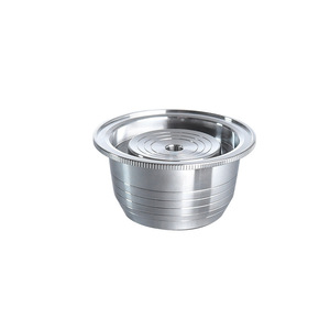 <span class=keywords><strong>Capsule</strong></span> de café réutilisable en acier inoxydable personnalisée, compatible avec <span class=keywords><strong>Nespresso</strong></span> VertuoPlus G2, dosette de café rechargeable - Product Image 1