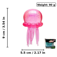 Jouet anti-stress méduse en boîte, rempli de maltose, 90g 110g, rose bleu violet, commandes en gros, pour filles et garçons de 5 à 7 ans