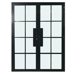 8 portes intérieures françaises en acier à <span class=keywords><strong>double</strong></span> balançoire pour le <span class=keywords><strong>salon</strong></span> - Product Image 2