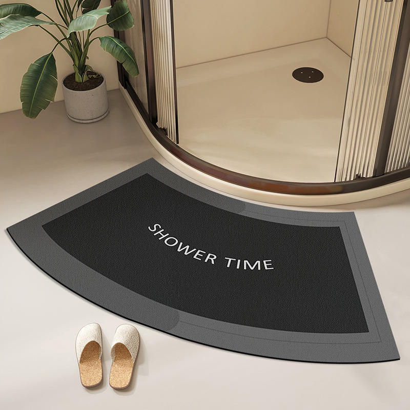 SHOWER-TIME minimaliste gris foncé - Courbé