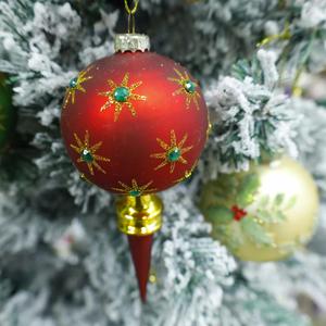 High Quality Christmas Tree Decoration Glass Set Ornament Hanging Home Decor - Product Image 4