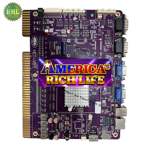 Deluxe chương trình xếp hạng siêu Đồng tiền hoạt động trò chơi <span class=keywords><strong>Arcade</strong></span> dọc cuộc sống phong phú của Mỹ 2 trong 1 trò chơi Hội Đồng Quản trị cho kỹ năng trò chơi máy - Product Image 2