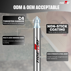 Tideway <span class=keywords><strong>CNC</strong></span> เสร็จเครื่องกัดไม้ V รูปร่าง end milling V Groove เราเตอร์บิตไม้แกะสลักเครื่องตัด - Product Image 2