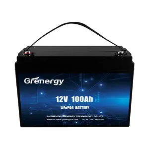 Shenzhen Grenergy factory price 12v 100ah maintenance free battery for yacht/RV