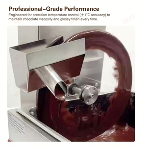 8KG 12KG 110V 220V travail continu petit chocolat mélange fusion trempe <span class=keywords><strong>Machine</strong></span> sirop de chocolat lisse faisant la <span class=keywords><strong>Machine</strong></span> - Product Image 4