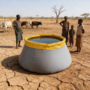 Tanque de Almacenamiento de Agua de PVC en Forma de Cebolla/Nuevo para Uso Doméstico/Comercial para la Lucha Contra Incendios Forestales - Product Image 1