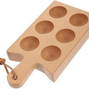 ถาดเก็บไข่ไม้ 6 ช่อง ไม้บีช รักษาความสดใหม่ ใช้ในครัว - Product Image 1