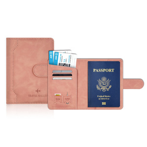 Portefeuille de voyage <span class=keywords><strong>en</strong></span> <span class=keywords><strong>cuir</strong></span> PU avec fermeture magnétique pour cartes de crédit et <span class=keywords><strong>passeport</strong></span> – Vente <span class=keywords><strong>en</strong></span> gros - Product Image 5
