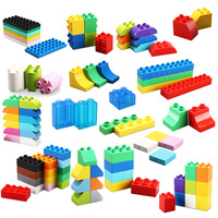 Pack de blocs de construction pour enfants, jouet de maternelle, grande marque, en plastique, accessoires de base, classiques