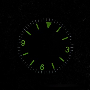Esfera de Reloj de Lujo Bomax Marina <span class=keywords><strong>369</strong></span>, Diseño Retro de 28.5mm, Verde Luminoso, Ecológico, para Movimiento NH35 - Product Image 2
