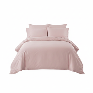Elegant Cotton <b>Box</b> Satin Fabric Solid Pattern Nevresim Takm Pudra for Home Use <b>4</b>-<b>Piece</b> <b>Set</b> - Product Image 2