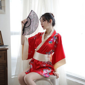 2026 Ensemble de lingerie kimono sexy pour femmes et adolescentes, style japonais, avec Obi et culotte - Product Image 2