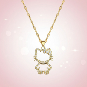 Collar <span class=keywords><strong>de</strong></span> Acero Inoxidable <span class=keywords><strong>de</strong></span> Alta Calidad con Colgante <span class=keywords><strong>de</strong></span> Gato, Chapado en Oro y Plata, con Circonita y Perla, para Mujer, Regalo <span class=keywords><strong>de</strong></span> <span class=keywords><strong>Amistad</strong></span> - Product Image 5