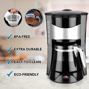 Cafetera Semiautomática Negra de Diseño Elegante para Verter Café, con Filtro - Product Image 3