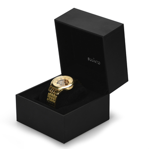 Caja de Reloj de Lujo Personalizada con Papel de Cuero Sintético para Hombre, Estuche de Regalo para Reloj - Product Image 5
