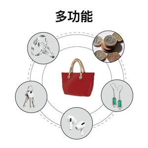 QY Cute Leather Keychain Mini Coin Purse Bag Charm Jewelry <b>Accessories</b> for Women Girls Portable Storage Key Ring - Product Image 6