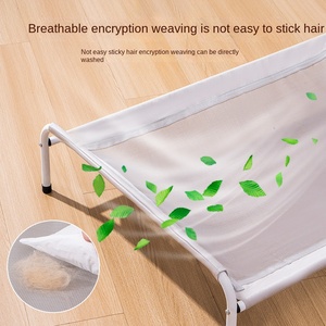 Хит продаж: Портативная складная дорожная кровать-манеж для животных с милым мультяшным дизайном (медведь/собака), приподнятая лежанка для использования в помещении и на улице - Product Image 4