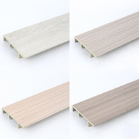 Moulure de sous-sol Plinthe murale Base PVC Plinthe Plancher Upvc Caoutchouc Vinyle Moulure Moderne Plastique Garniture Cove Alu Aluminium