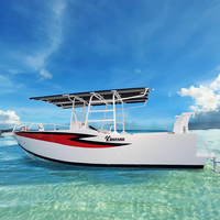 Bateau de pêche de luxe en aluminium de 21 pieds avec une console centrale à vendre comme yacht de pêche récréative en mer