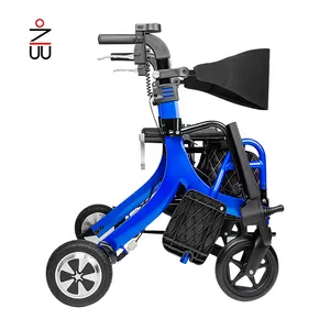 Travel Drive Shopping Electric Rollator Wheelchair Double Function