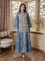 Robe Abaya de luxe brodée de paillettes, style Moyen-Orient, Arabe, Oman, Caftan Marocain, Dubaï, pour femmes musulmanes, soirée, longue robe