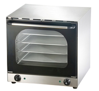 Four à convection électrique commercial 2,6 kW, 4 niveaux, compact, pour boulangerie, café, restaurant, cuisine
