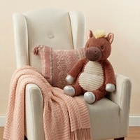Peluche cheval chauffante et lestée super douce pour bébé, pour apaiser