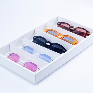 New Fashion Retro Round <strong>Sunglasses</strong> for <strong>Women</strong> Men Transparent Full Rim Frame <strong>Blue</strong> Lens UV400 Protection Trendy Eyewear - Product Image 1