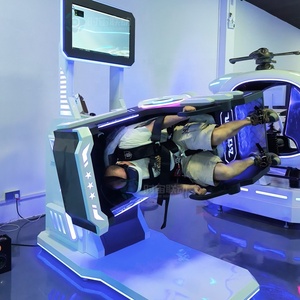 เครื่องจำลองรถไฟเหาะ 9D VR แบบ 1 ที่นั่ง หมุนได้ 360 องศา เกม VR โรงภาพยนตร์เสมือนจริงแบบเคลื่อนไหว เครื่องจำลองการบิน - Product Image 2