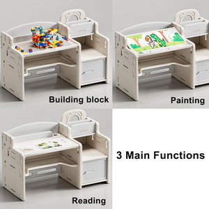 <span class=keywords><strong>Table</strong></span> à dessin pour enfants à hauteur réglable avec armoire <span class=keywords><strong>de</strong></span> <span class=keywords><strong>rangement</strong></span> Bureau d'étude pour enfants domestiques - Product Image 2
