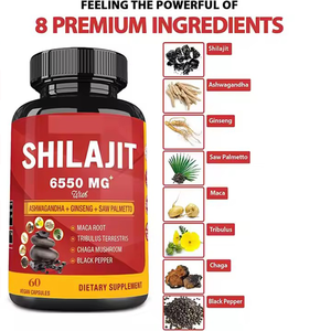 <span class=keywords><strong>Dabur</strong></span> <span class=keywords><strong>Shilajit</strong></span> ayurvediche capsule 30 conte naturale per il benessere da uomo - Product Image 3