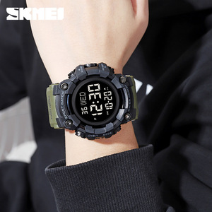 Skmei Digital Sport Watch Men Water Resistant 3Bar Shockproof Luminous Dual Time Black Blue - Product Image 4