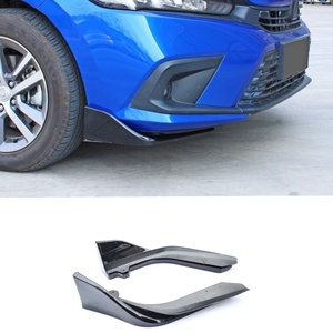 ชุดแต่ง Welta Body Kit สปอยเลอร์กันชนหน้า สีดำ วัสดุ ABS+PP พลาสติกขัดเงา สไตล์สปอร์ต อุปกรณ์ตกแต่งรถยนต์สำหรับ Civic - Product Image 2
