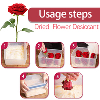 Désiccant à fleurs Dreid, gel de silice orange et blanc, désiccant indicateur, absorption d'humidité
