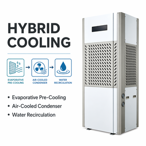 Climatiseur Industriel Économe en Énergie (40%) 10HP, Unité AC Commerciale, Système de Refroidissement Eau-Air Double, Vente Directe Usine - Product Image 6