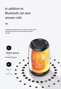 Haut-parleur domestique sans fil de haute qualité sonore éclairage LED RVB avec caisson de basses en surpoids pour <span class=keywords><strong>voiture</strong></span> et ordinateur petites Boomboxes - Product Image 6