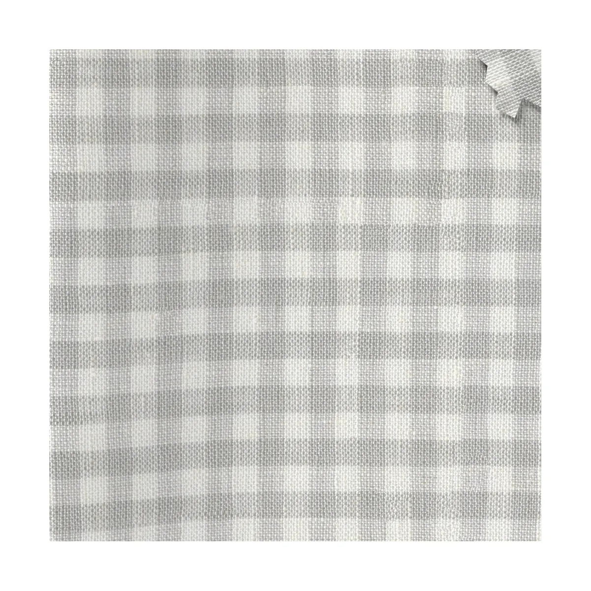 100% kain Linen benang dicuci dicelup Poplin padat kotak-kotak lembut dan periksa 100% kemeja Linen murni kain untuk pakaian