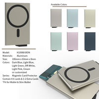 Dompet Kartu Kredit Aluminium CardHoda Fashion Anti-RFID Anti-Maling Tanpa Penutup Tebal 8mm Multifungsi untuk Bisnis
