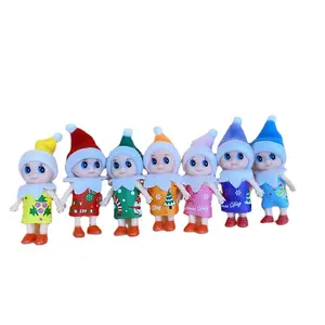 Groothandel Mini Kerst Elves Kleurrijke Elf Speelgoed Pop Tweeling Baby Poppen Elfen